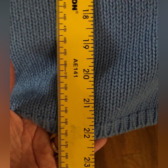 Talbots cotton sweater. Size XL. Vintage vneck shaker style sweater - Picture 10 of 10